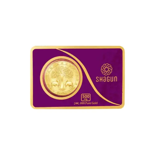 500 mg.  GOLD COIN -  Tree with cow