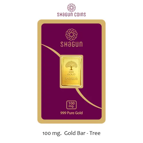 100 mg.  GOLD BAR   TREE