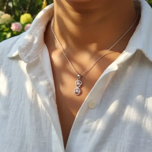 Double Trinity Knot Pendant