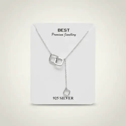 Interlocking Square Pendant Chain