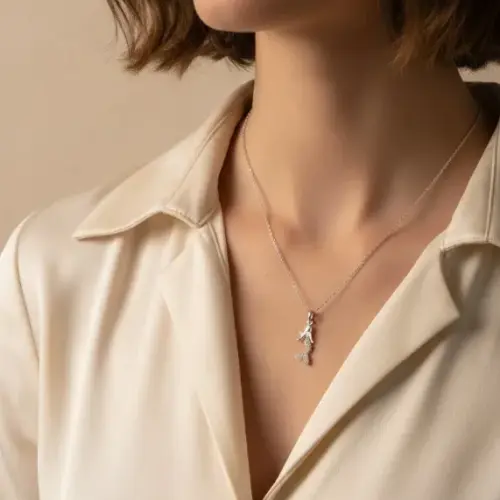 Silver Mermaid Pendant Chain