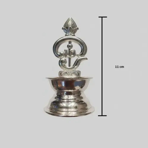 Silver Murugan Lamp