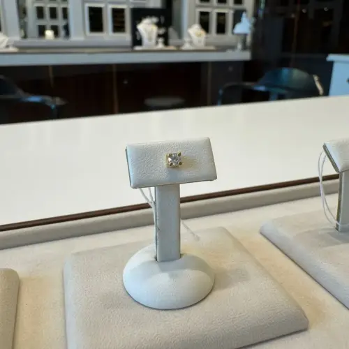 Square Diamond Studs