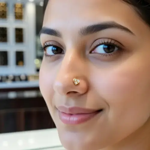 Heart Diamond Nosepin