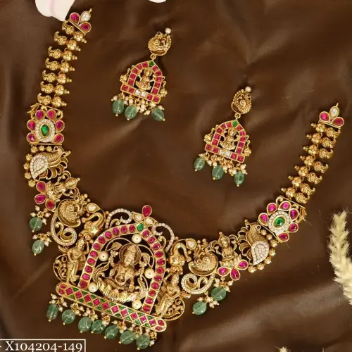 Temple jewellery Necklace set
