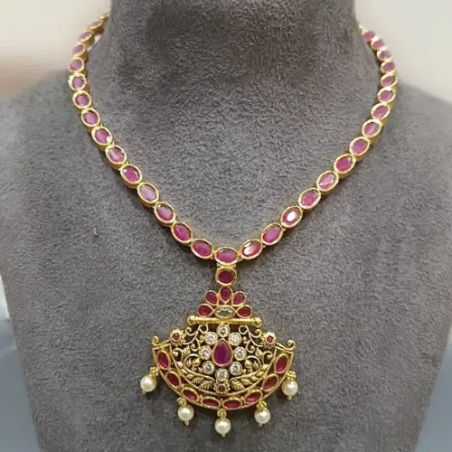 Red semi precious stones