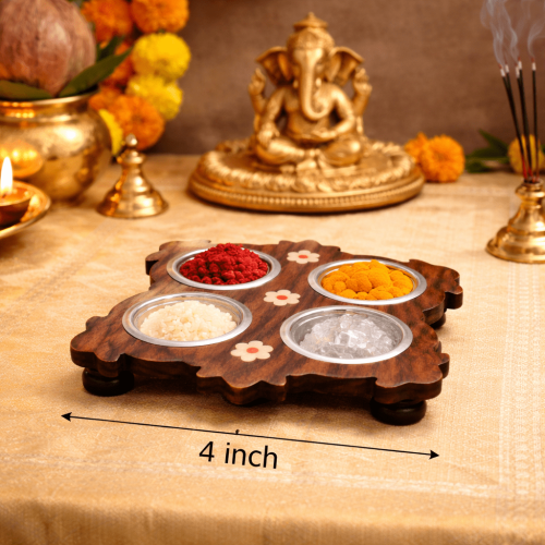 Rosewood 4 Bowl Stand