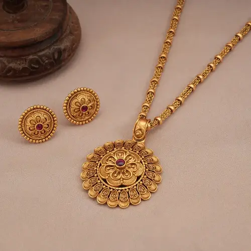 Pendent Set 22k Gold Plated