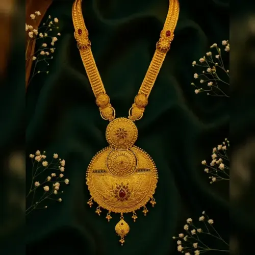 Red ruby kolkata design haar