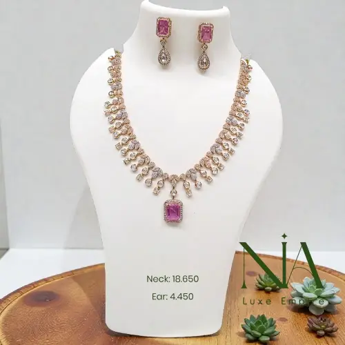 Rose gold necklace 143