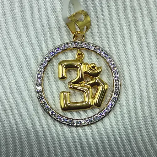 Om Pendant In Circle