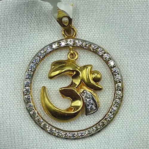 Om Pendant In Circle