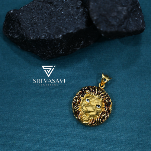 Fancy Simha face pendant