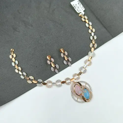 Rose Gold Necklace Short