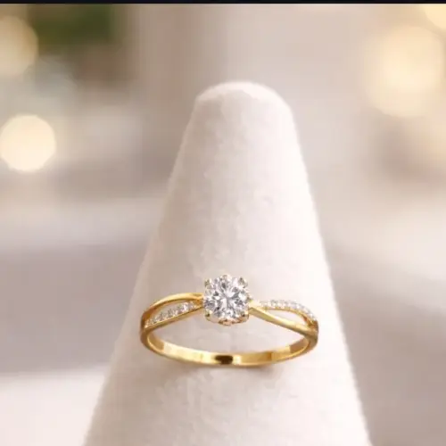 Ledies Gold Finger Ring