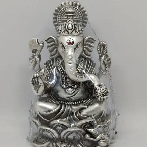 3d Silver Ganesha