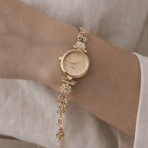 Golden Petal 22k Watch