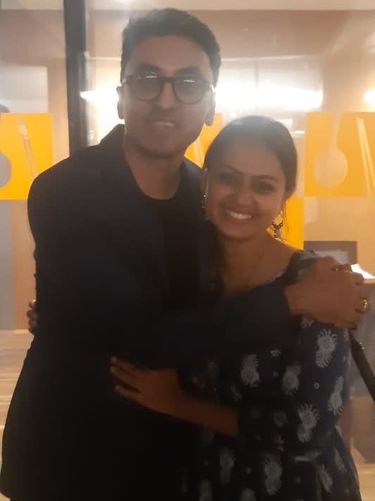 Tanvi Rao with director Rahul V. Chittella