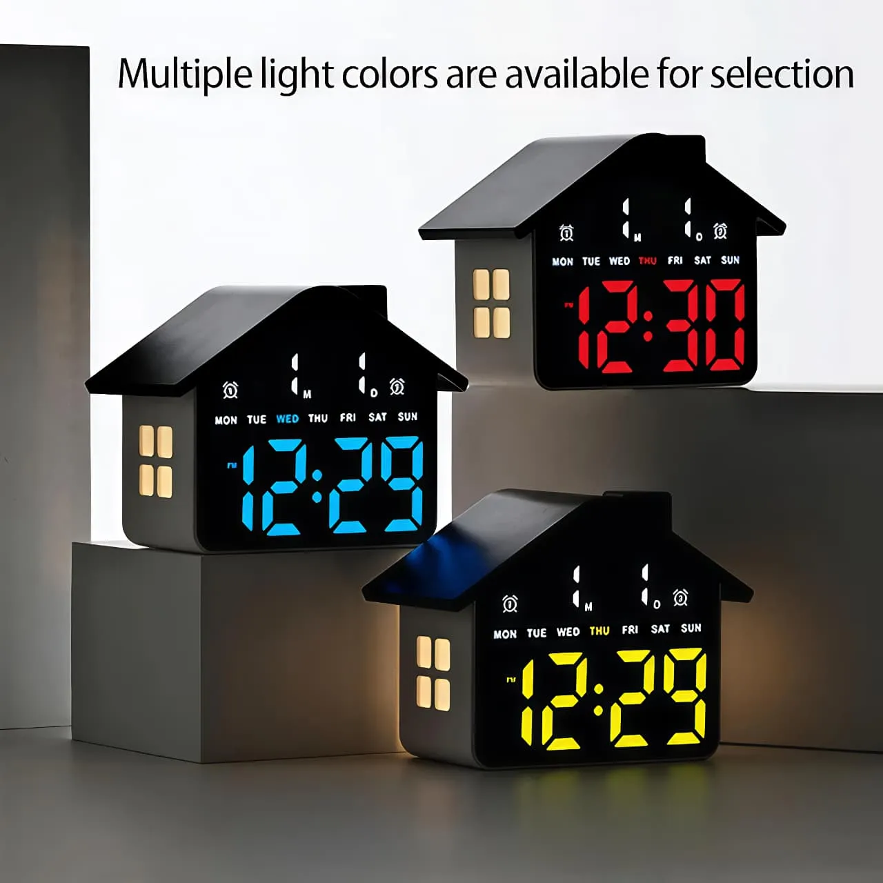 ডিজিটাল হাউস শেপ LED ঘড়ি – GH 9033 — view 2