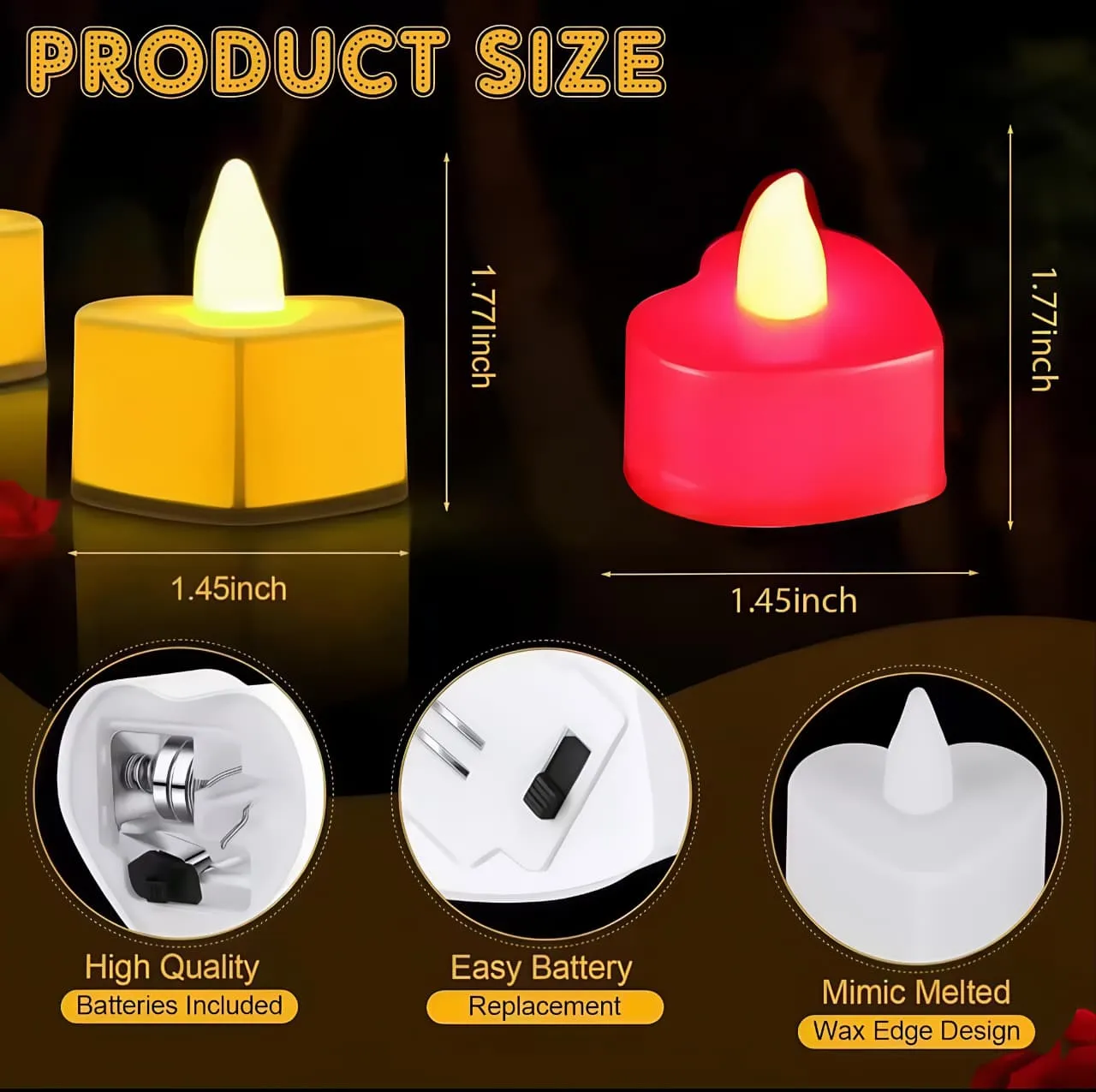Heart-Shaped Candle — view 5