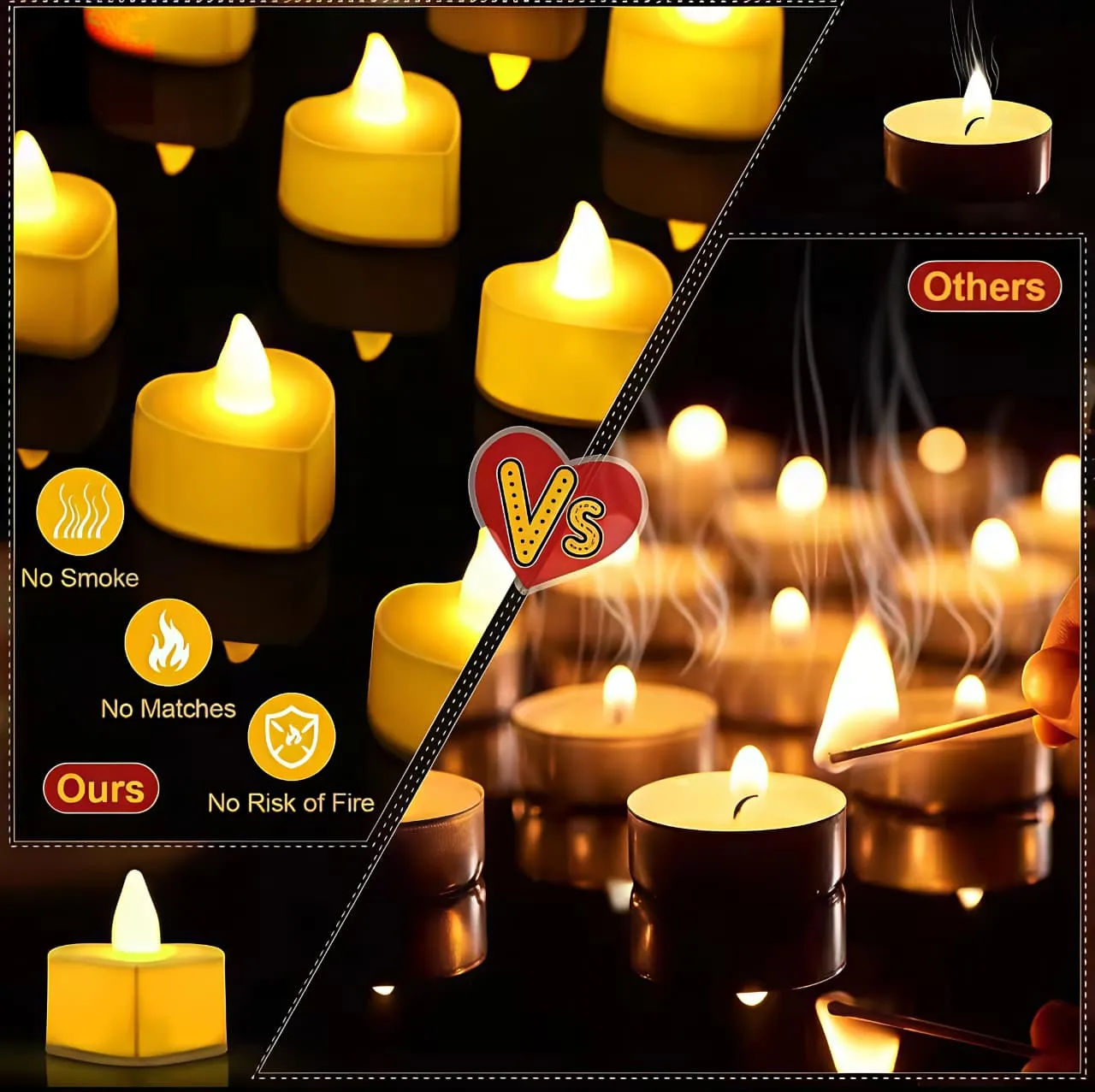 Heart-Shaped Candle — view 6