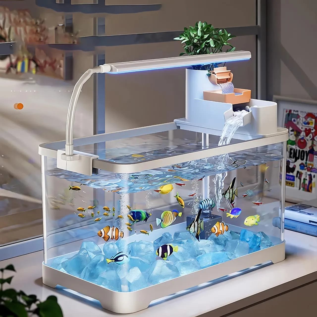 Desktop Aquarium Fish Tank — view 6