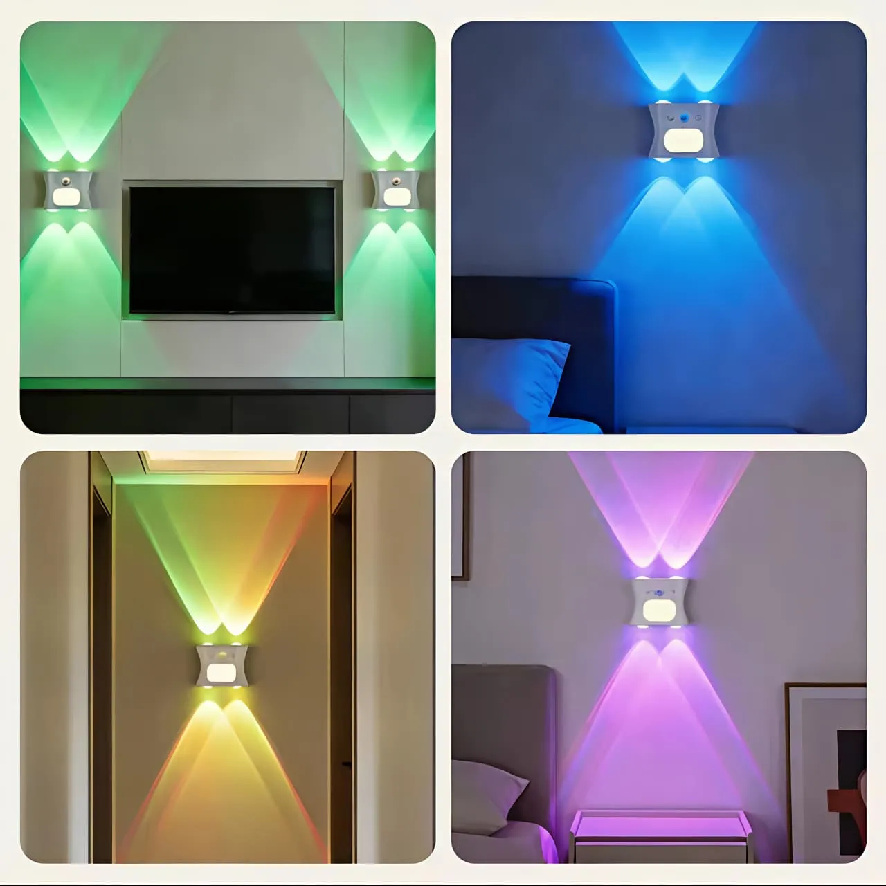 RGB LED ওয়াল ল্যাম্প (রিমোট কন্ট্রোল সহ)