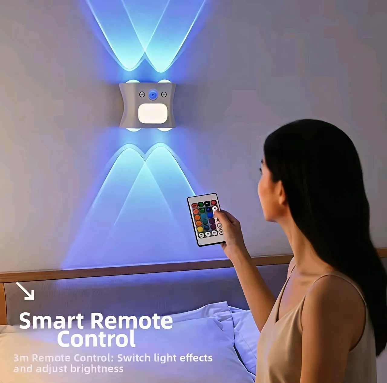 RGB LED ওয়াল ল্যাম্প (রিমোট কন্ট্রোল সহ) — view 8