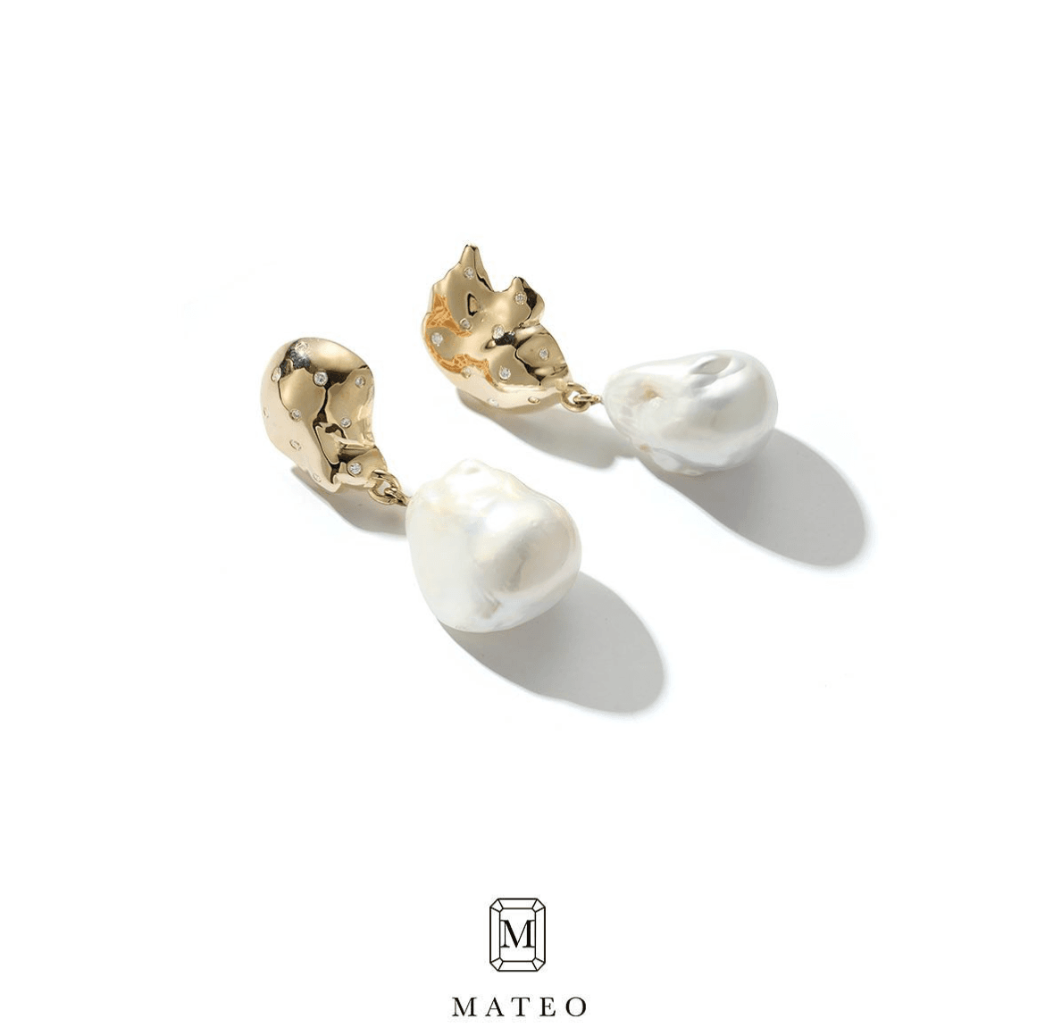 Baroque Pearls Earrings from @mateonewyork