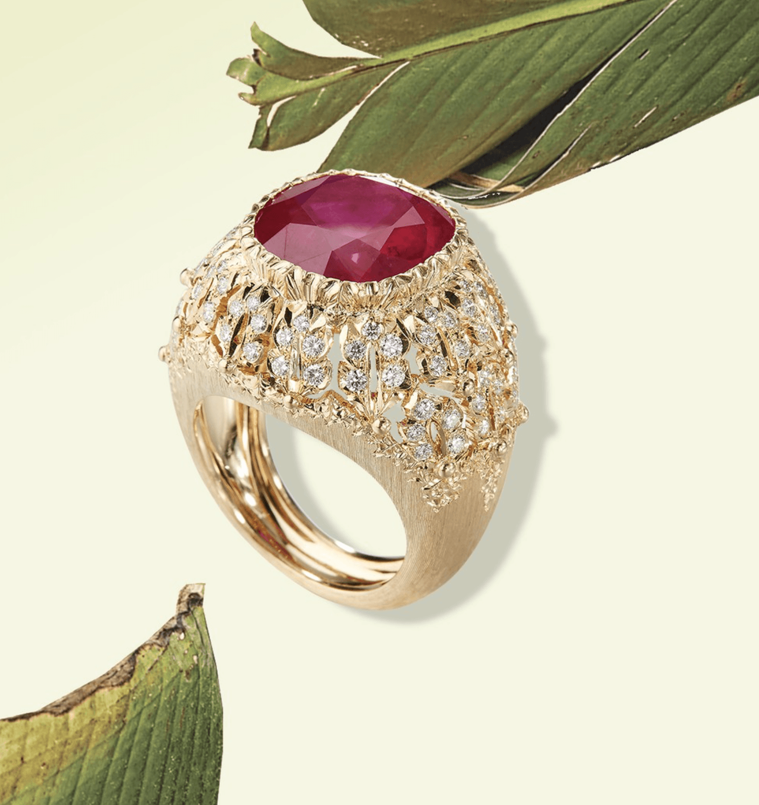 Cocktail Ring in Ruby