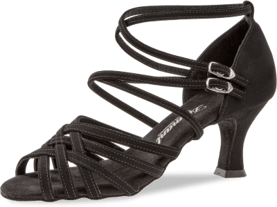 Ladies dance shoe Mod. 108 for Latin in Black Synthetic
