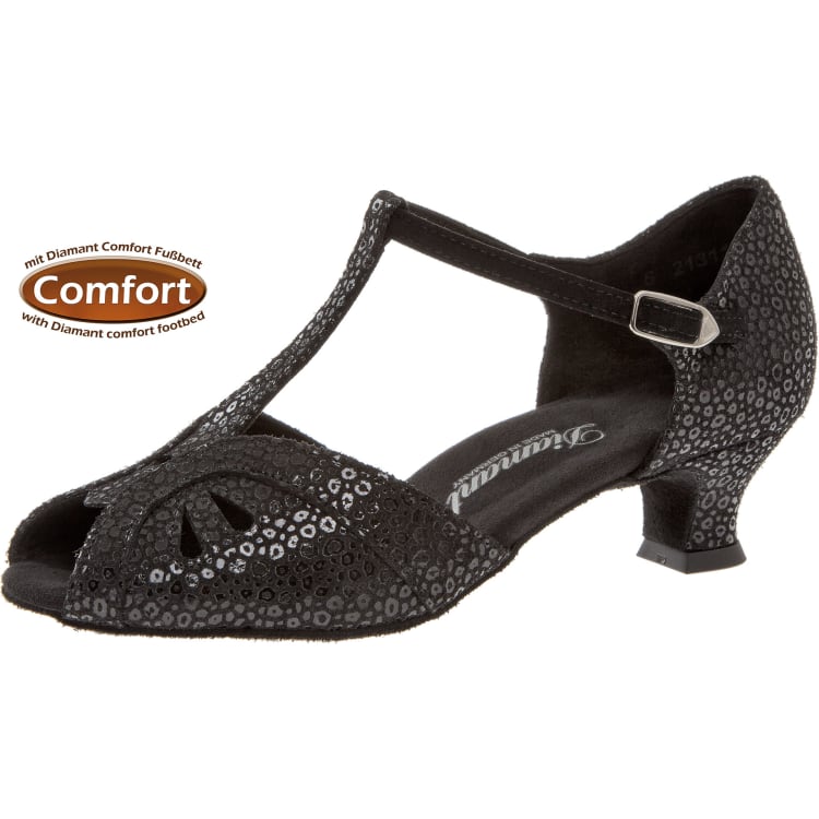 Ladies dance shoe Mod. 019 for Latin in black suede