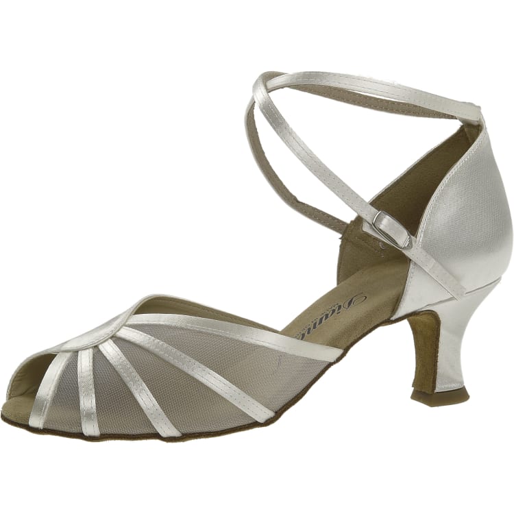 White satin dance shoes 2025