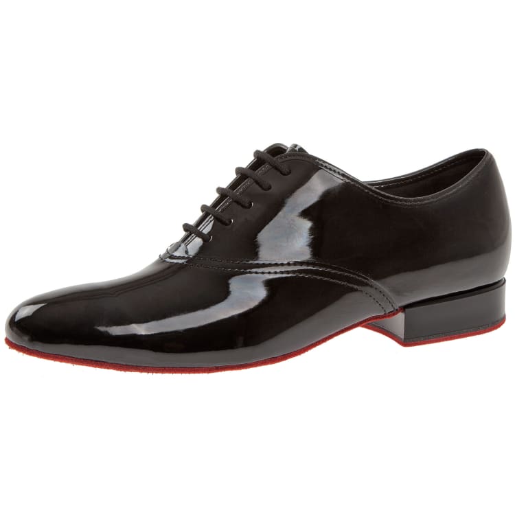 Mens patent leather dance shoes top