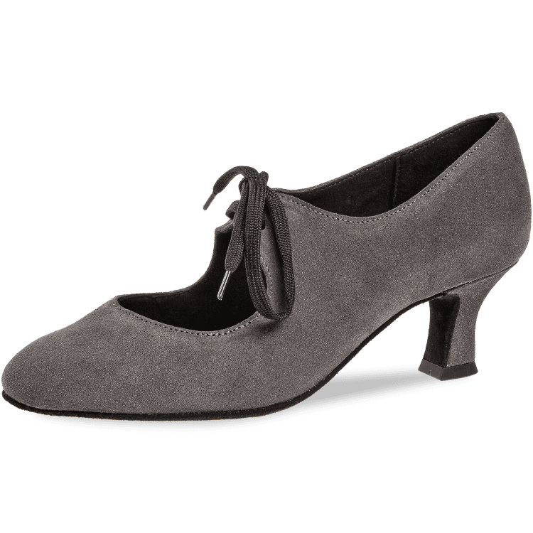 Ladies dance shoe Mod. 057 for Standard in grey suede
