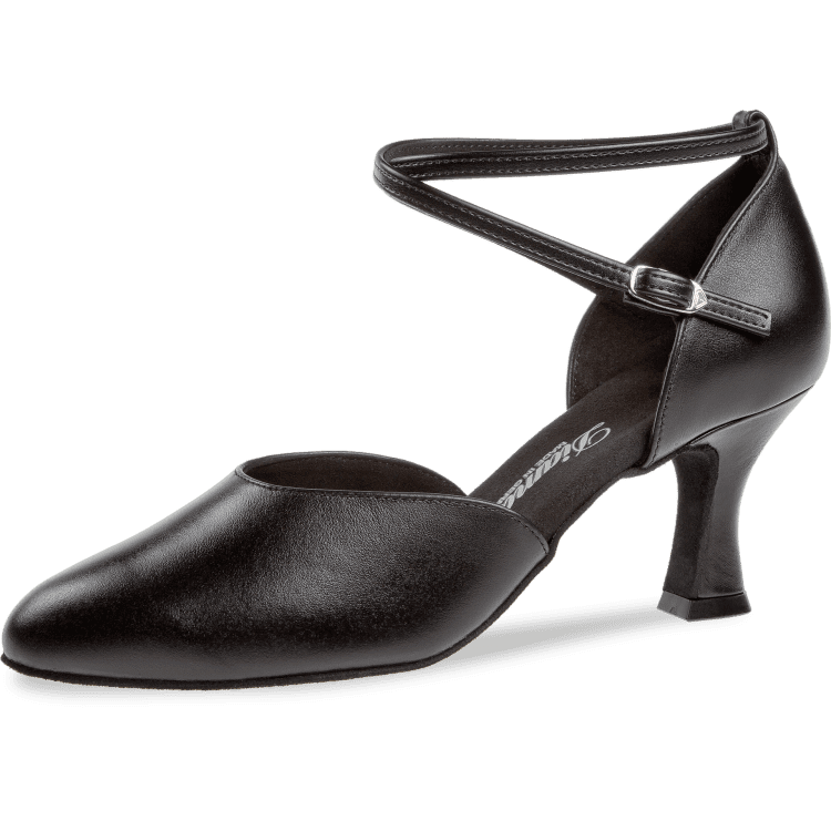 Ladies dance shoe Mod. 058 for Standard in black leather
