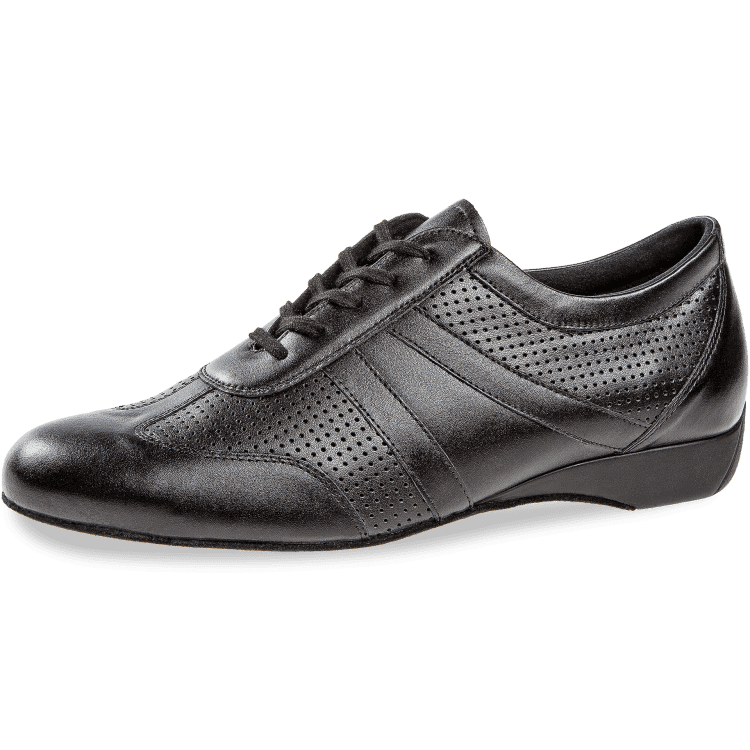 Black leather comfortable shoes top