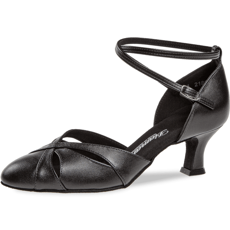 Ladies dance shoe Mod. 151 for Standard in black leather