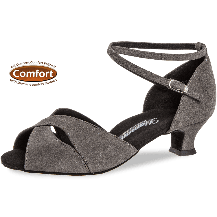 Children dance shoe Mod. 181 for Latin in grey suede