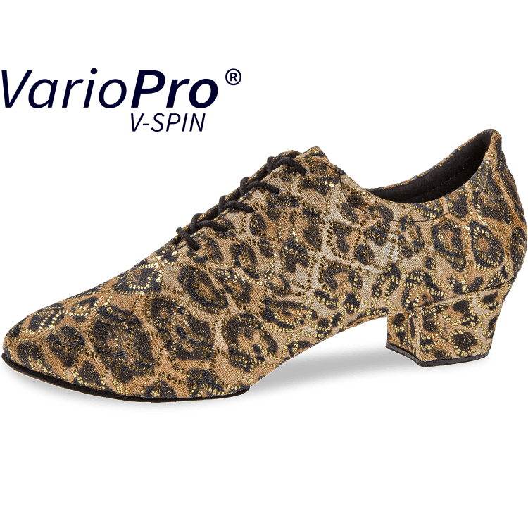 Ladies dance shoe Mod. 189 for Trainer in leopard glitter