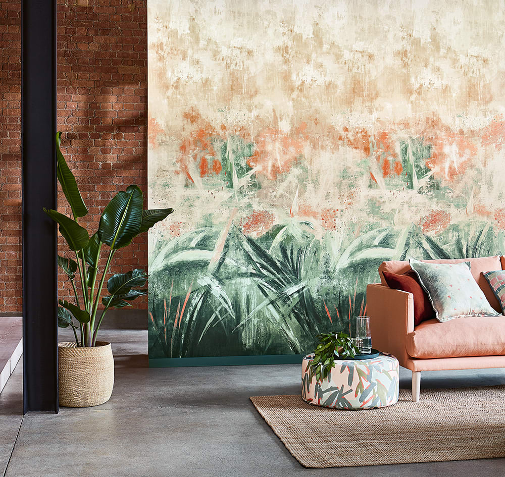 Ian Mankin Sandstone Stripe Fabric - The Home of Interiors