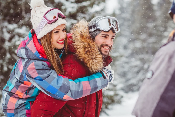 Skiers on the slopes at Taos Ski Valley