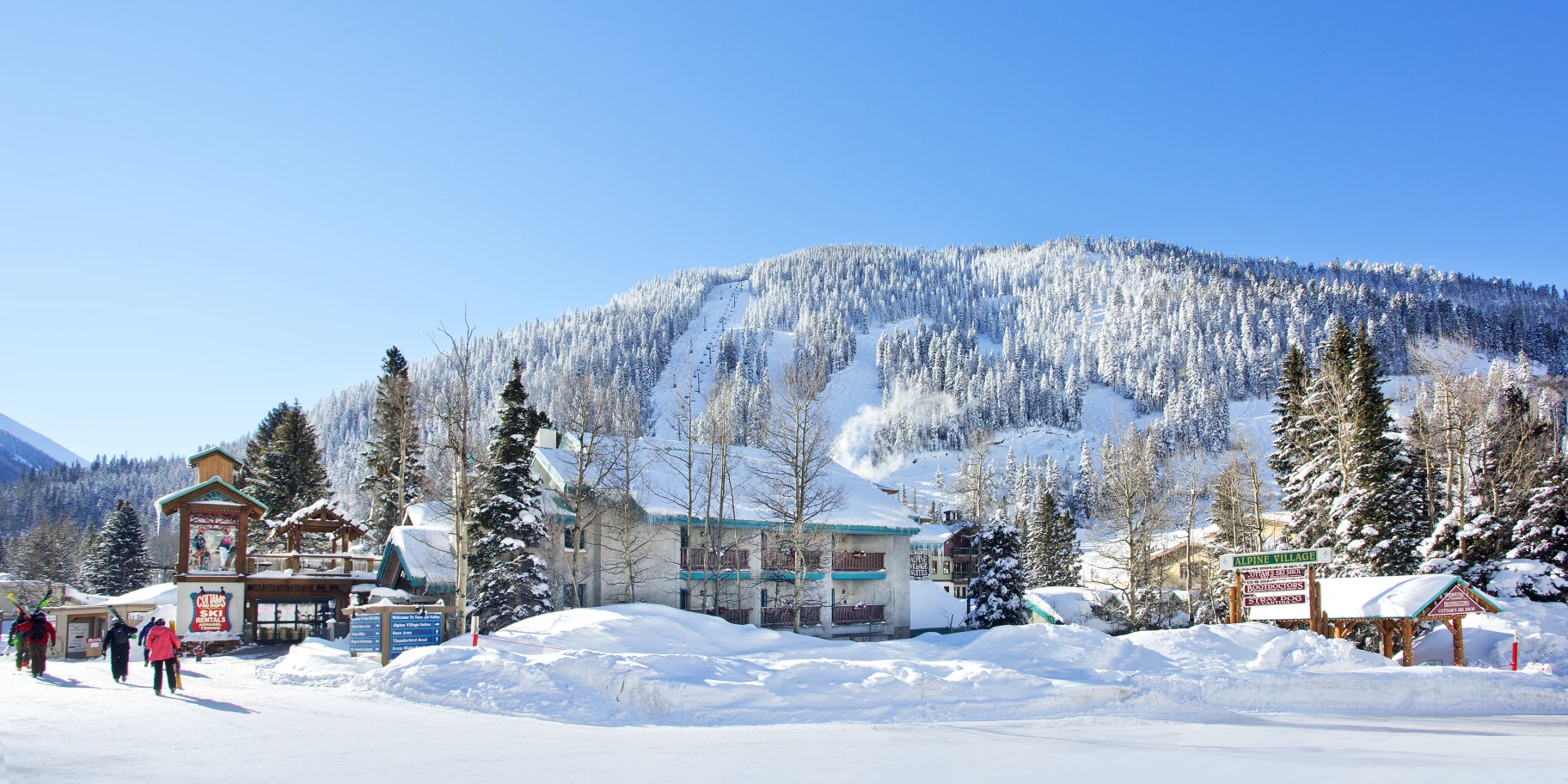 panoramic image of Alpine Village