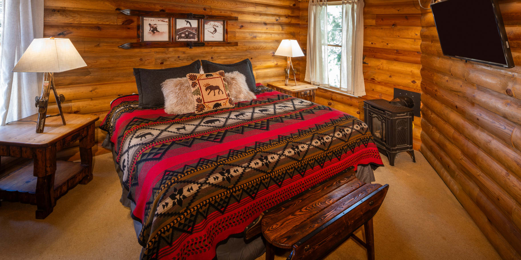 image of Taos Mountain Chalet's master bedroom