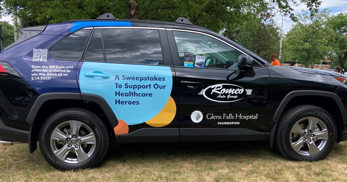 Win this 2022 Toyota Rav4 Hybrid LE Donated by the Romeo Auto Group of