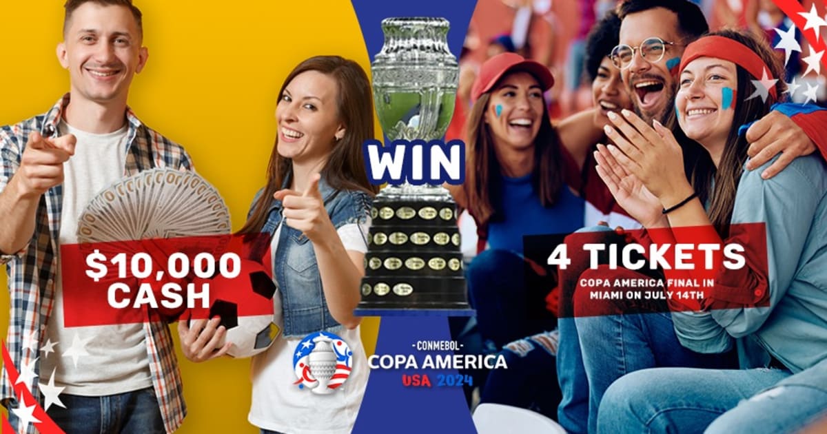 Win 4 Tickets plus 10,000 Cash to the 2024 Copa America Final in Miami