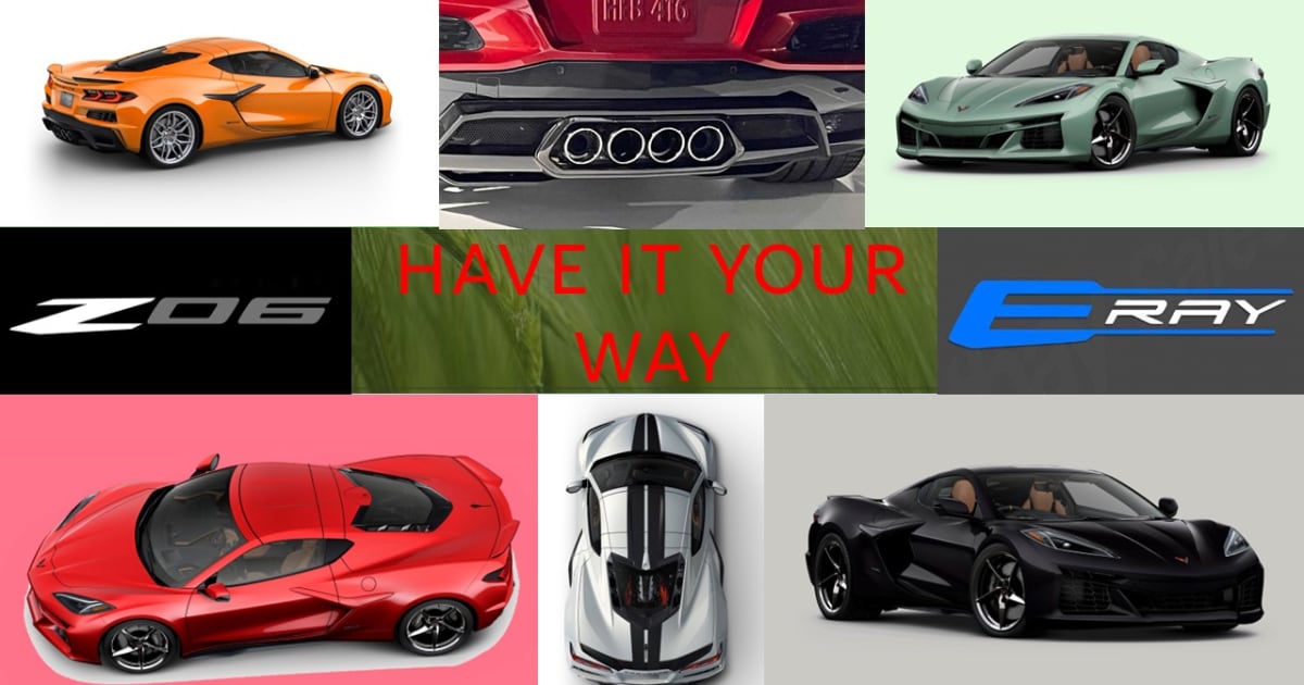 Win a chance to Build Your Dream 2025 Corvette ERay or Z06 1LZ Coupe