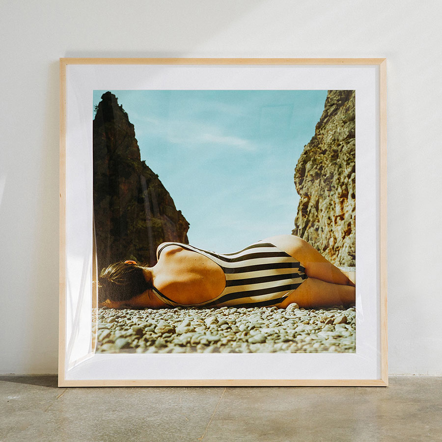 beach photograph swimmer