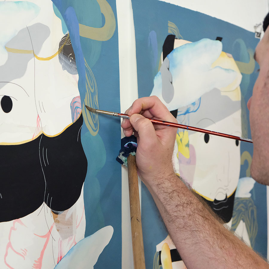 Painter painting
