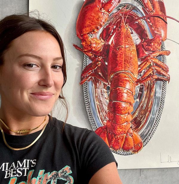 Bella McGoldrick Butter my Tail Lobster Drawing